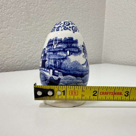 VTG Copeland Spode's Tower Blue/White Salt & Pepper Shakers Set 2.75" x 1.75" ea - Picture 11 of 12
